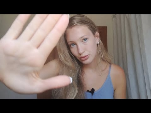 slow ASMR gentle Hand Movements to make u sleepy  💤 very slow asmr| tongue clicking