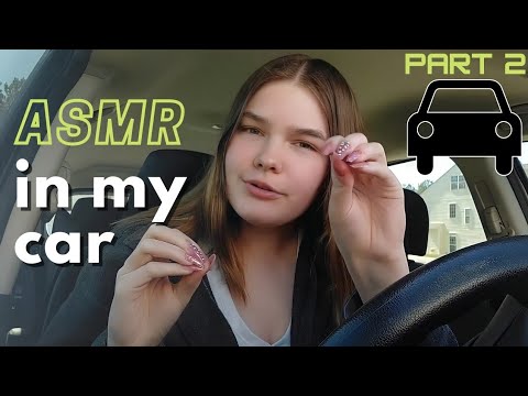 seriously fast & aggressive ASMR in my car 🚗 tapping and scratching on items, invisible triggers