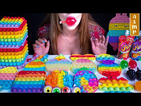 Asmr CON POP IT | SONIDOS CALMANTES para DORMIR RÁPIDO | ASMR EDIBLE | ASMR Español |Asmr with Sasha