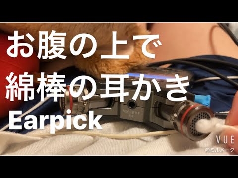 ASMR 綿棒で耳かき【私のリクエスト動画　my request movie】