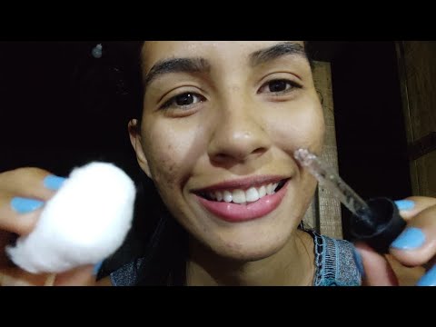 ASMR " ROLEPLAY LIMPEZA DE PELE / face brushing