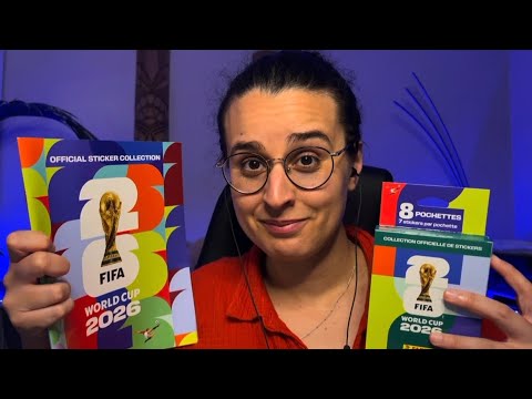 ASMR | COUPE DU MONDE 2026 ⚽️ Ouverture stickers PANINI ( Oui j’ai craqué 🫶) 