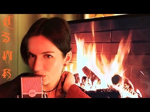 АСМР🔥Страшно уютные посиделки у камина🔥🎃 Близкий шепот/ASMR/Frighteningly cozy stories by fireplace