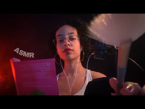 ASMR LENDO O PEQUENO PRÍNCIPE | sussurros com pincél na tela - e participação do Atreus 🐈