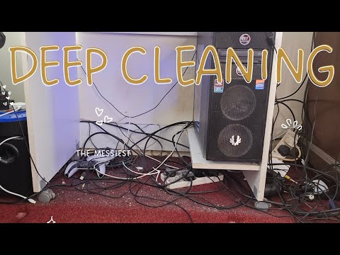 ASMR | Cleaning up my Gaming PC desk & Floor