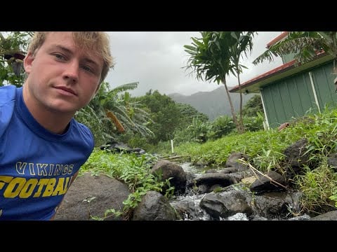ASMR on a farm in Hawaii + Pond