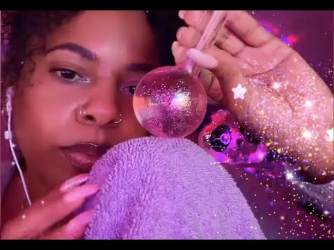 ASMR ✨ 1 HOUR of THUNDER + WATER SOUNDS ✨ Thunder Towel + Water Globes