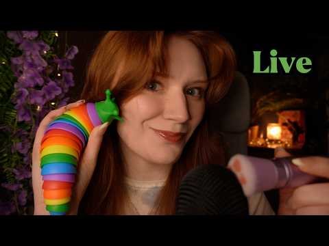 ASMR X marks,Jellyfish,Spit painting,Kisses,Inaudible whisper,Plucking,Makeup,FluffyCrunch,Thunder🌙