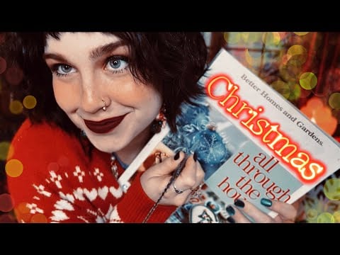Neurodivergent ASMR 🎄Vintage Christmas Magazine (Sleep Aid, Stimming, Tracing) ✨