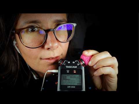 ASMR Tascam Mouth Sounds 👄 & Trigger Words in Different Languages (Part 1)