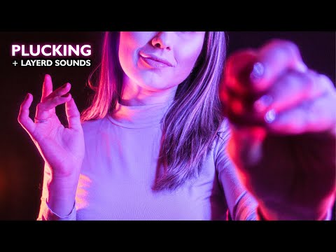 ASMR PLUCKING AND PULLING YOUR ANXIETY WITH HAND SOUNDS,SCISSORS, FINGER FLUTTERING AND MOUTH SOUNDS