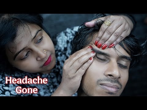 Headache Be Gone: Deep Tissue ASMR Head Massage for Stress Relief By Indian Lady Barber Chaitali