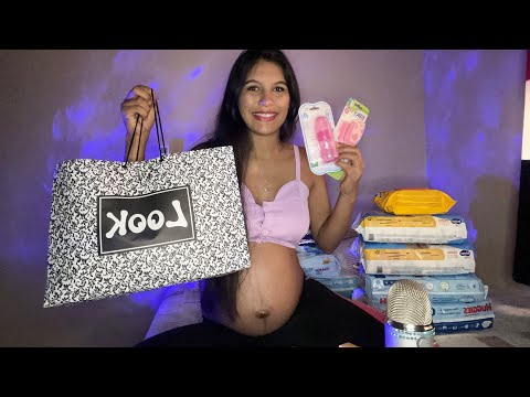 ASMR TAPPING NOS PRESENTES QUE AURORINHA GANHOU NO CHÁ SURPRESA DA MINHA IGREJA!