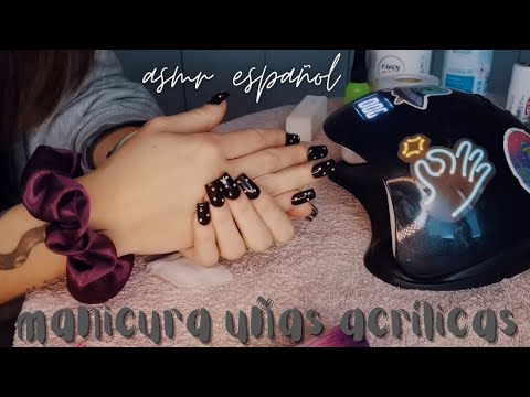 ASMR | Manicura uñas acrílicas