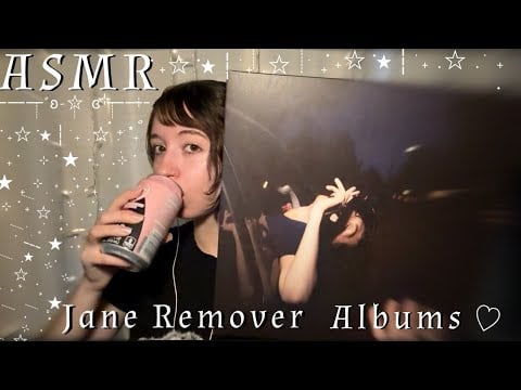 ASMR | Showing You My Jane Remover Albums 💿 | Mouth Sounds & Tongue Clicking 🎵🎧