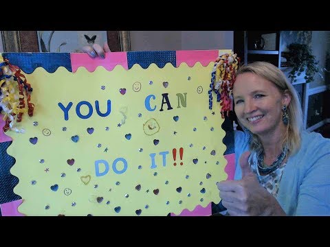 ASMR | Making A School Poster (Soft Spoken)