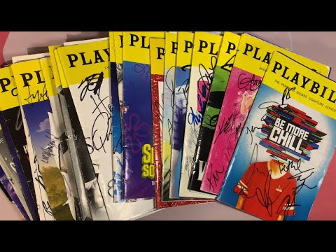 ASMR Flipping Through Every Broadway Playbill I Have