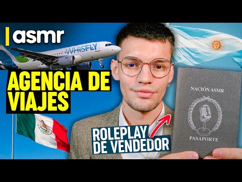 ASMR vendedor roleplay para dormir agente de viajes ASMR español