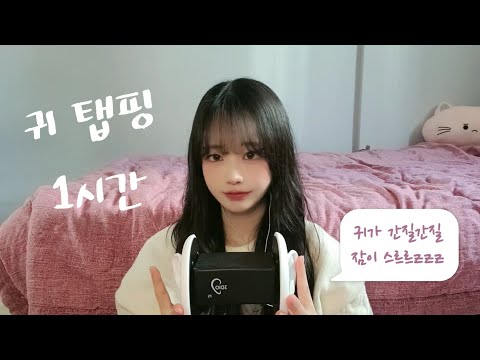 1시간 맨손 귀 탭핑 ASMR | 귀가 간질간질 잠이 스르르💤