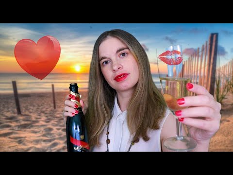 Soirée romantique sur la plage avec ta petite amie 💖 Roleplay girlfriend 🍾 Série ASMR