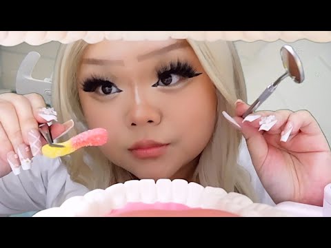 ASMR dentist eats candy out of your mouth 👄🍬 (realistic) *NOT FOR KIDS 😭*