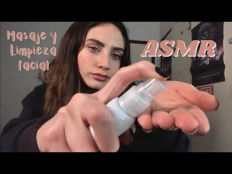 ASMR - FACIAL CON BROCHAS Y CREMA - tocando tu cara