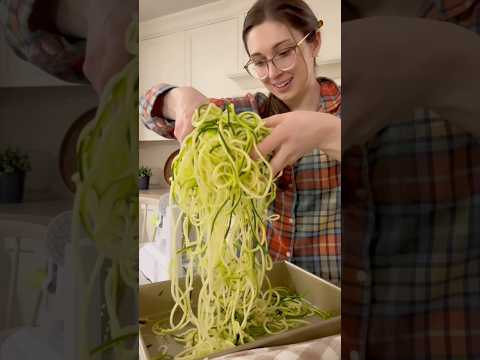 Zucchini Spaghetti #veganrecipes #wholesome