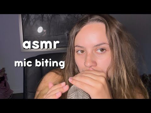 ASMR Mic Biting, Inaudible Whispers and Mouth Sounds 