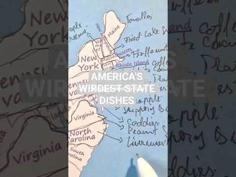 The Weirdest Food Each U.S. State Is Proud Of | ASMR whispered #asmrfacts #weirdfoods