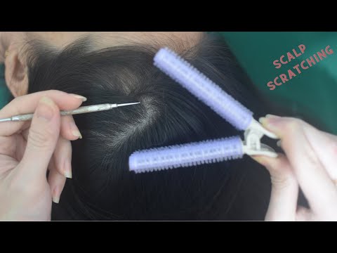 Tingling Scalp Scratches ASMR With Breathing Noise, Relaxing For Anxiety Relief
