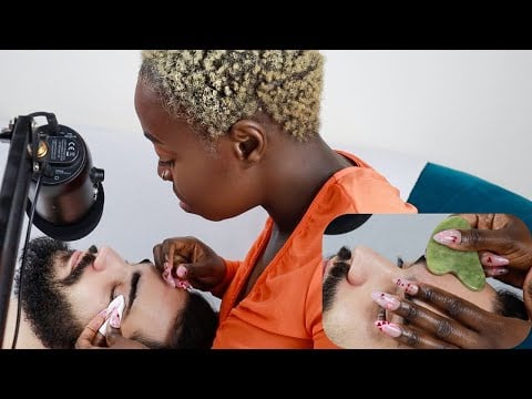 ASMR | Facial Massage & NITPICKING | Concentrating On Key Relaxation Points
