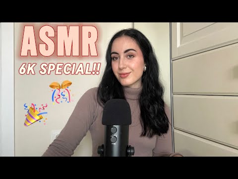 ASMR Q&A EN ESPAÑOL ~ 6K SPECIAL!!🎉🥳🎊🙌 #asmr