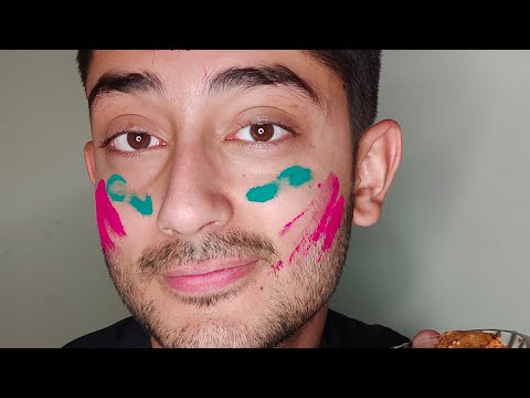 Wishing you a relaxing HOLI! 🌈 SoftSpokenShank ASMR #shorts