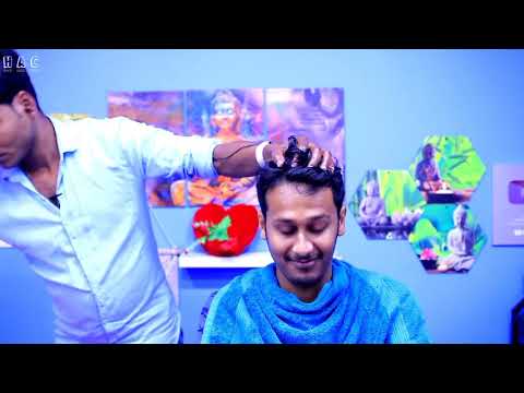 Best Headache relief and body stress relief massage with neck crack nasal bridge cracking ASMR