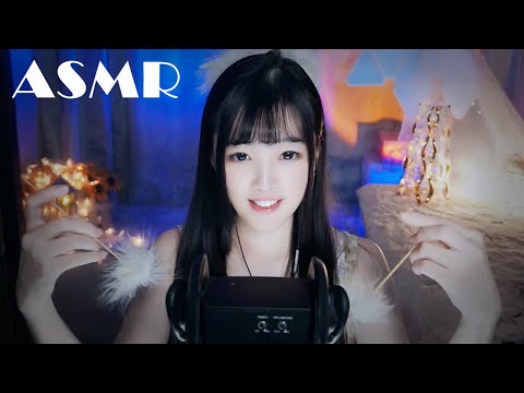 【ASMR直播錄像vol 111】鵝毛棒采耳吸管解壓泡沫洗頭灌水耳，助眠解壓，戴上耳机循环听