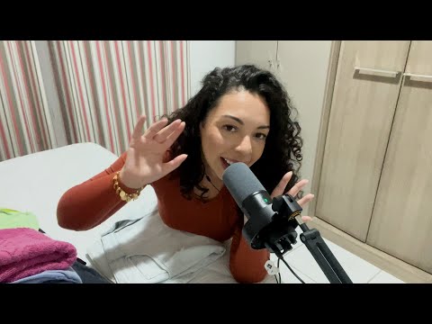 Meu primeiro ASMR com sons de roupas pra relaxar
