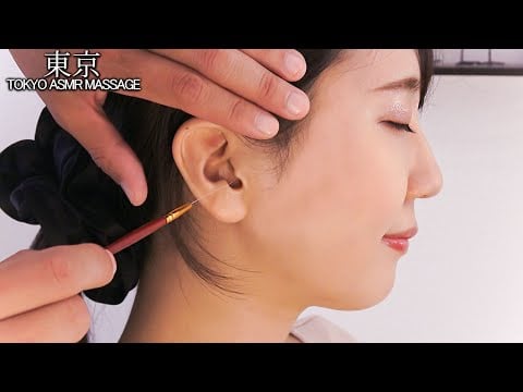 ASMR 耳のマッサージはこしょばゆいけど気持ち良い！