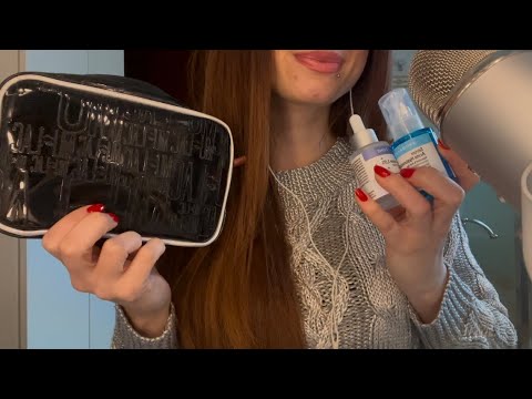 Cosa c'è nella mia pochette + scorte skincare 💄🧴✨ | ASMR