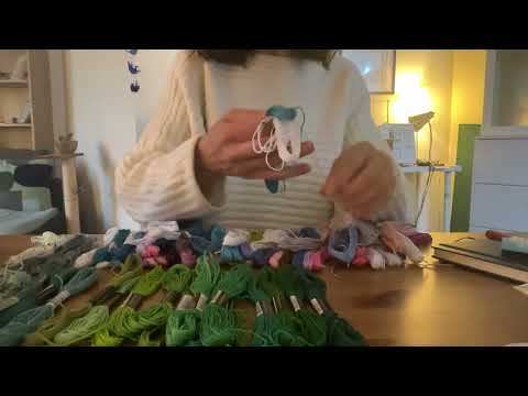Organizing Embroidery Thread ASMR