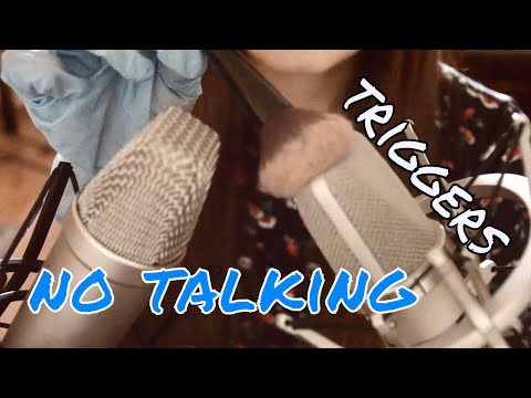 ASMR No talking Trigger Assortment Binaural Relaxing and Tingly