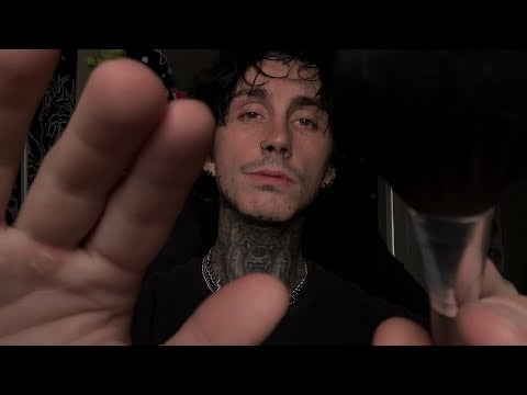 ASMR Soft Spoken Affirmations | Gentle Face Brushing