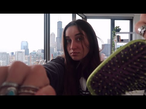 The Girl in The Back of The Class Brushes Your Hair and Gives You a Shoulder Massage ASMR