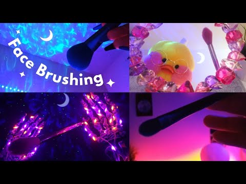 ASMR Face Brushing / Camera Brushing for Sleep and Relaxation- No Talking