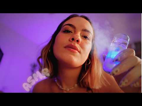 ASMR Fazendo seu skincare de pertinho 🌙 roleplay br voz suave