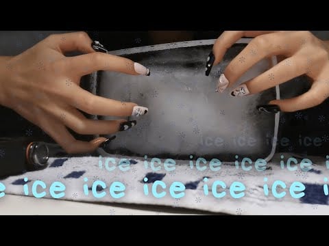 fast and aggressive asmr | harsh ice scratching and tapping