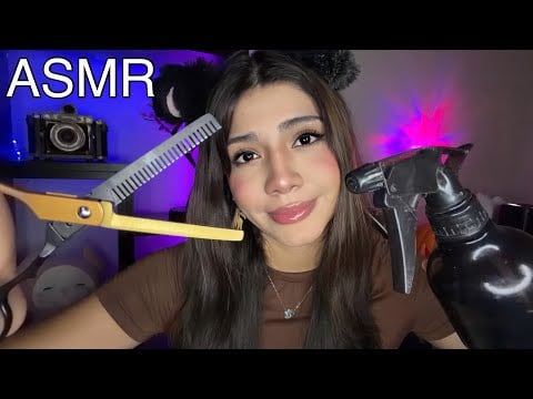 ASMR ESPAÑOL / CORTE DE CABELLO INTENSO Y ELEGANTE / roleplay PELUQUERÍA (spa)