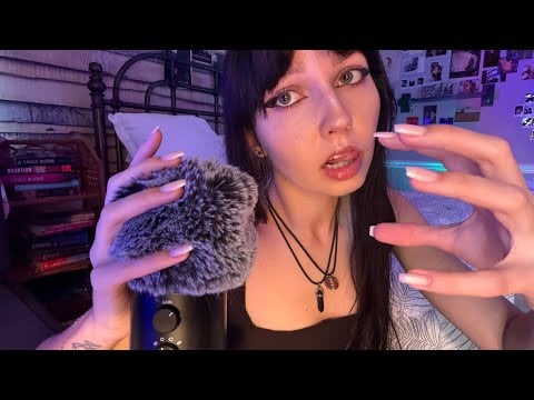 BRAIN MELTING ASMR ✨ (Floofy Mic Cover Scratching, Plucking, Gripping) 