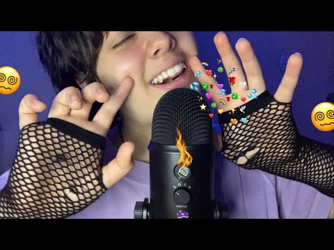 [ASMR]🥴👋🏼Sons de mão e boca em quanto sussurro afirmações positivas🌈