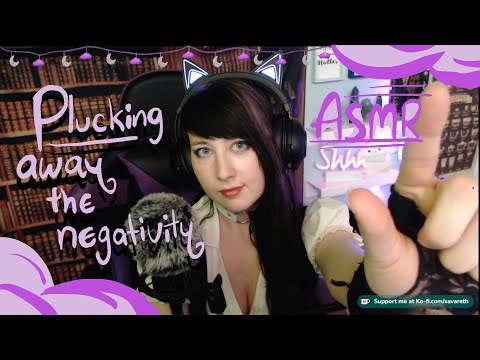 plucking negative thoughts away - hand visual ASMR