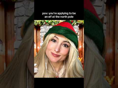 pov: you're applying to be an elf at the north pole #asmr #asmrroleplay #roleplayasmr